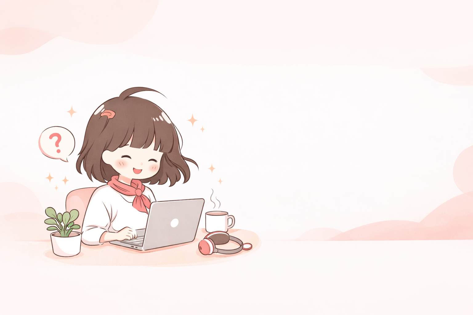 Girl learning safely online